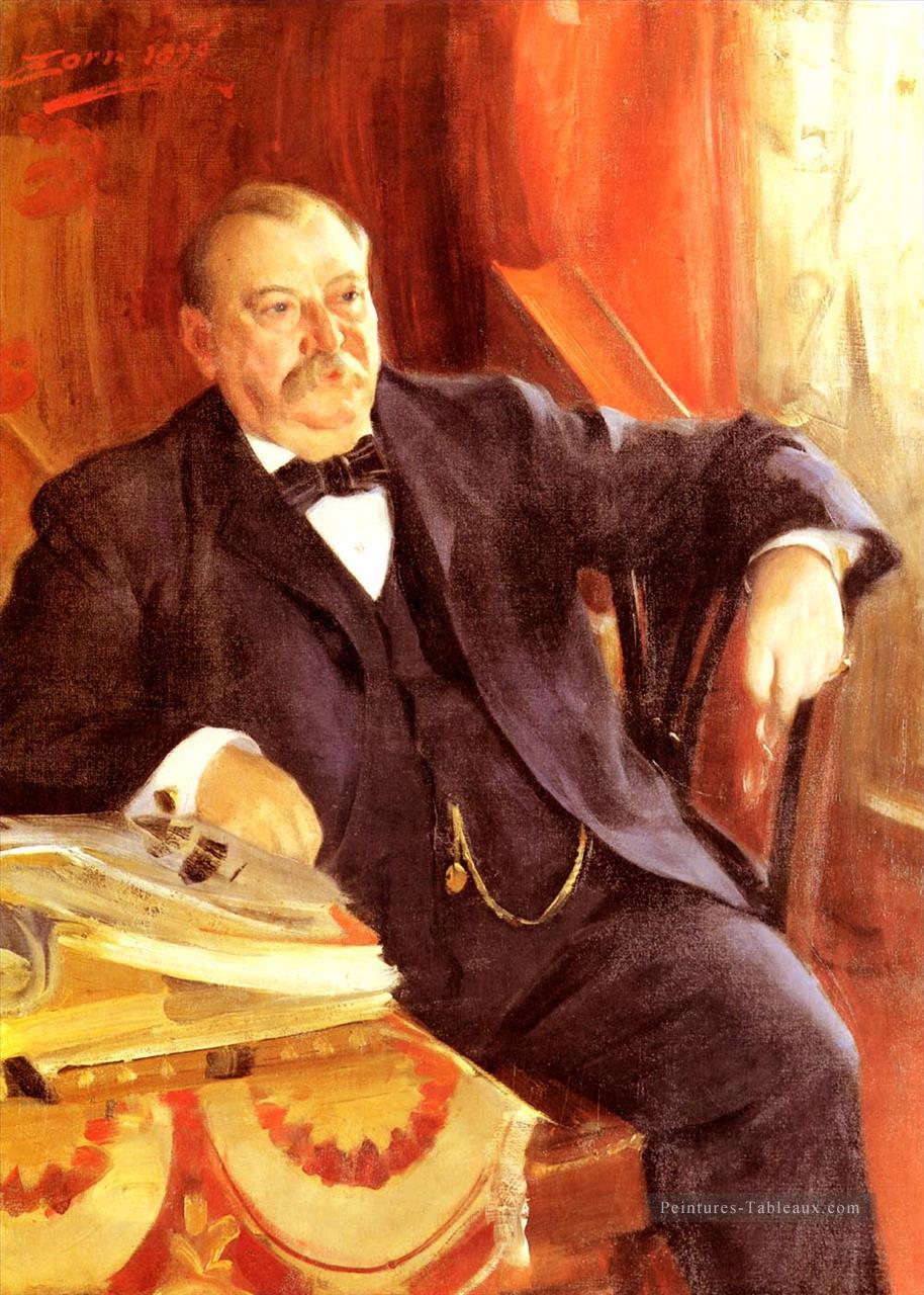 Le président Grover Cleveland avant tout Suède Anders Zorn Peintures à l'huile